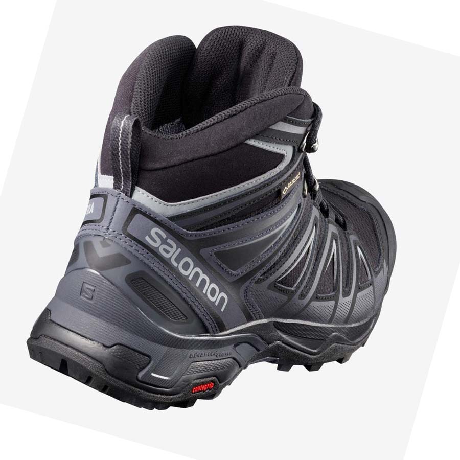 Salomon X ULTRA 3 MID GORE-TEX Túracipő Férfi Szürke Fekete | HU 2049AHK